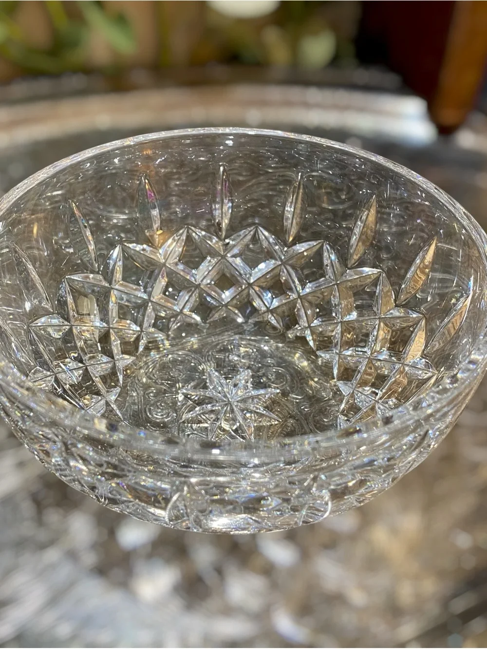 Vintage Waterford Kelsey Irish Crystal Round Bowl Signed
